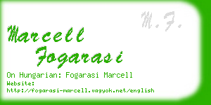 marcell fogarasi business card